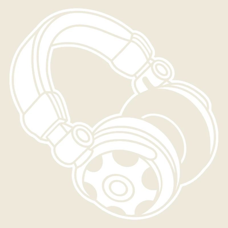 Kopfhörer Silhouette: DJ & Musik Vibes