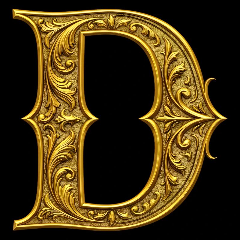 Ornamentgold Initiale D