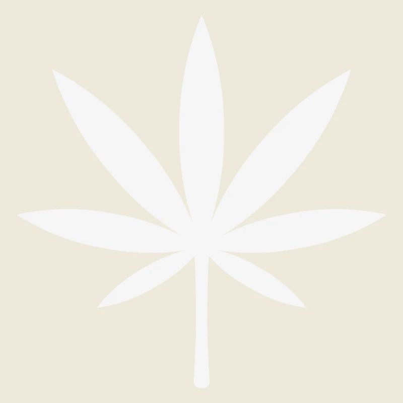 Cannabis / Marijuana / Feuille de chanvre (blanc)