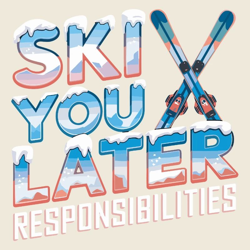Skier Plus tard Responsabilités Ski amusant