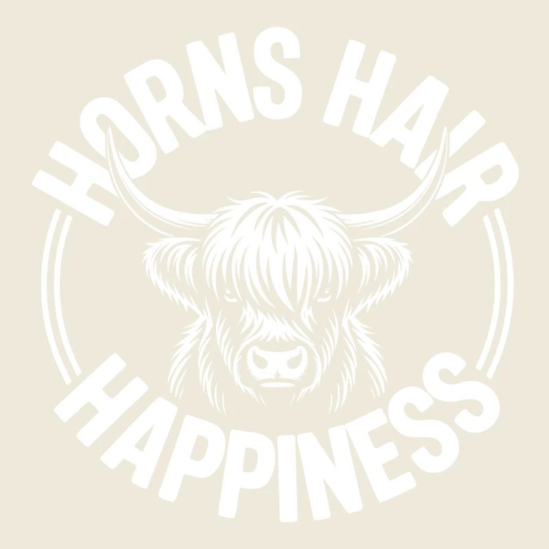 Cornes, Cheveux, Bonheur, Highlands,