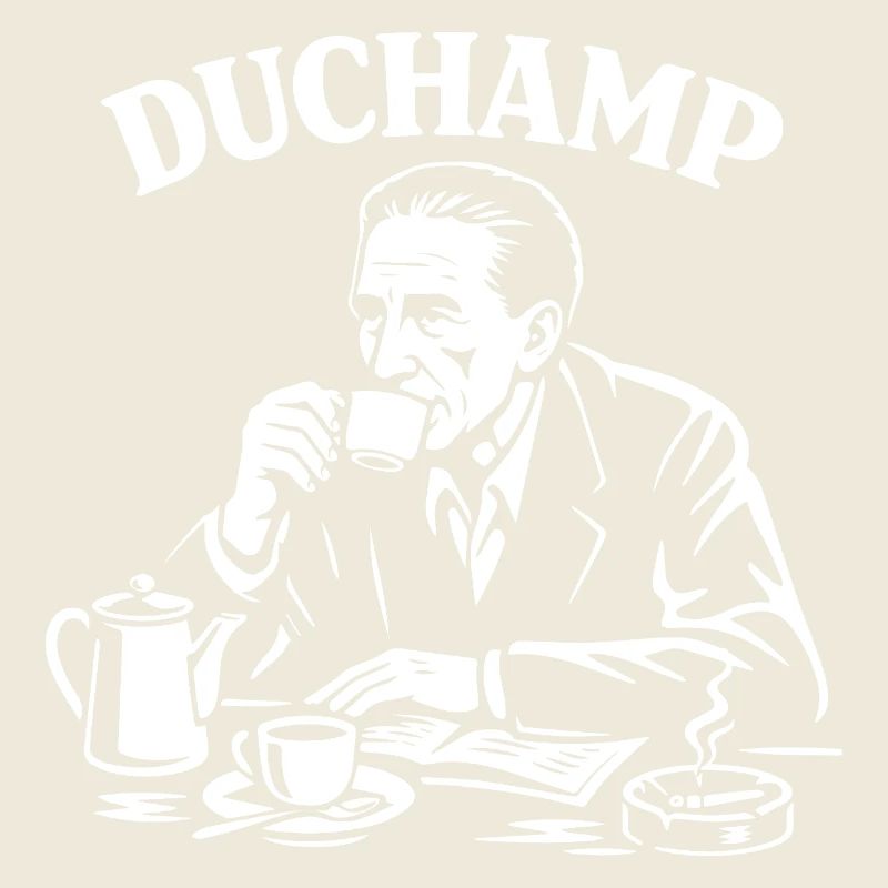 Marcel Duchamp Dada Coffee Portrait