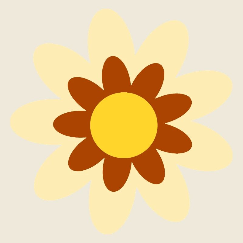 70s Flower Pattern Hippie Gift