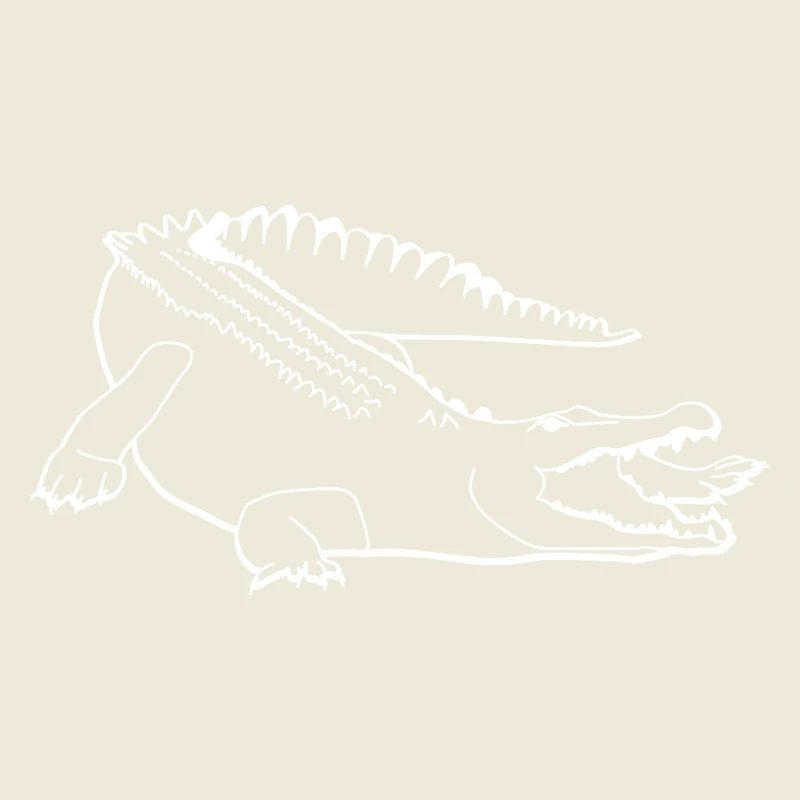 Crocodile lineart
