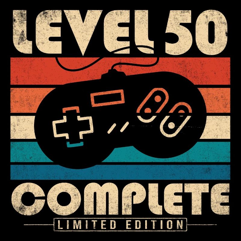 50th Birthday Gift Level 50 Complete