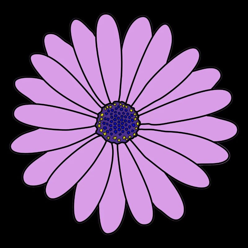 Blume lila Margerite