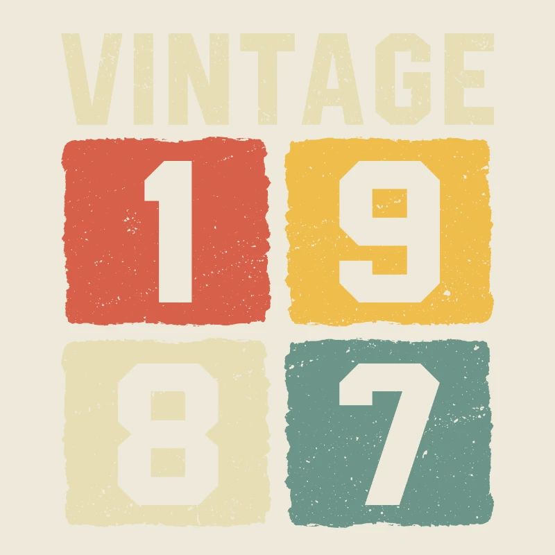 Vintage 1987 Geboren 1987
