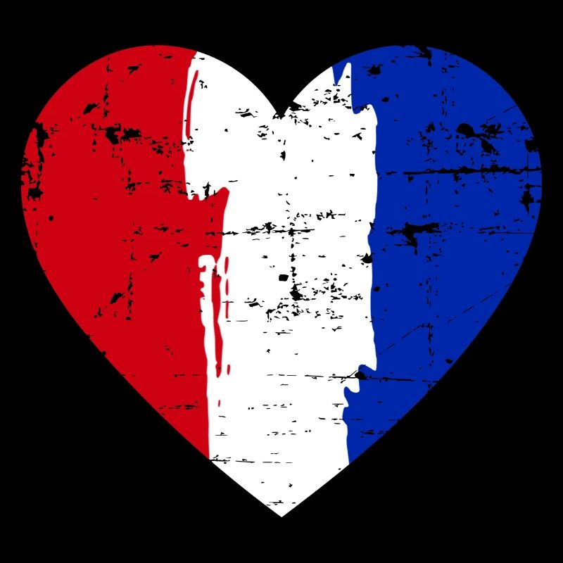 Frankreich Herz Flagge