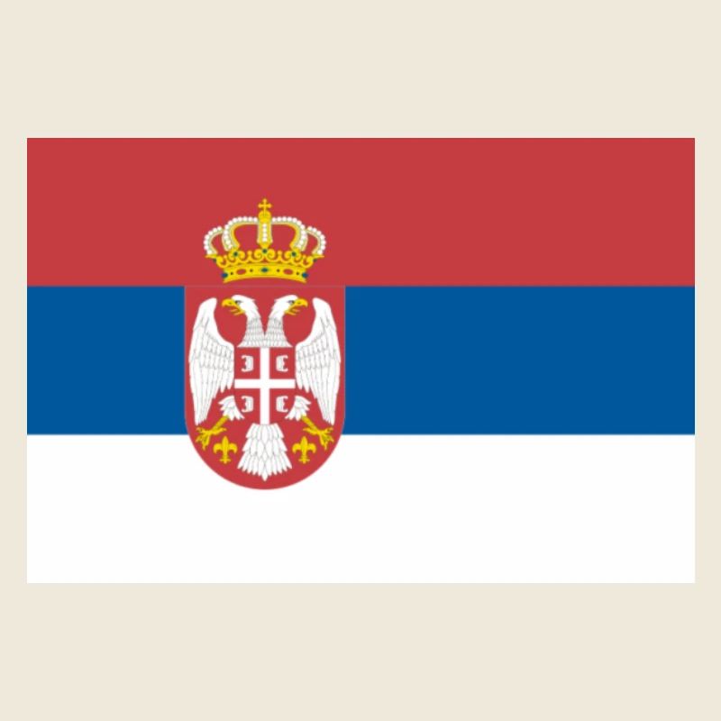flagge serbien
