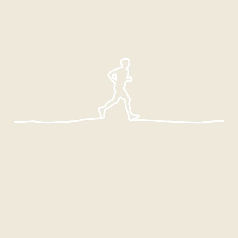 Jogger sur la ligne - Courses Idée cadeau d’endurance