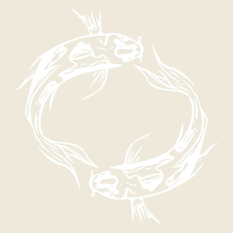 Deux poissons vector Koi Carpe