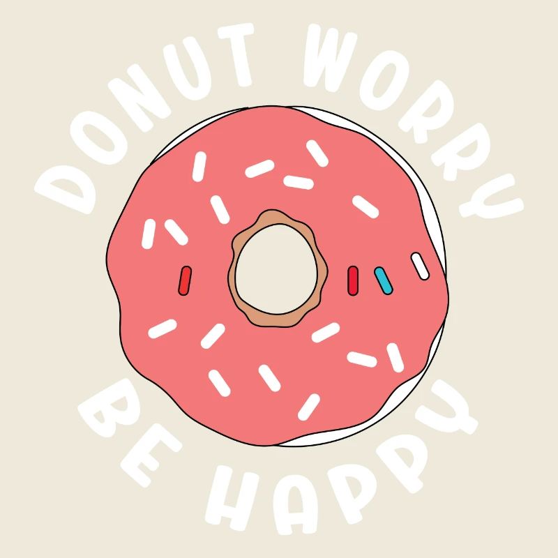 Donut Sorge Sei glücklich