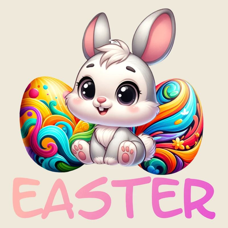 Easter Bunny with Easter Eggs