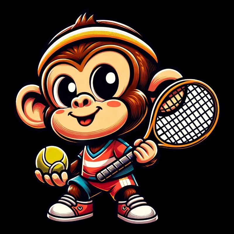 Tennis-playing chimpanzee