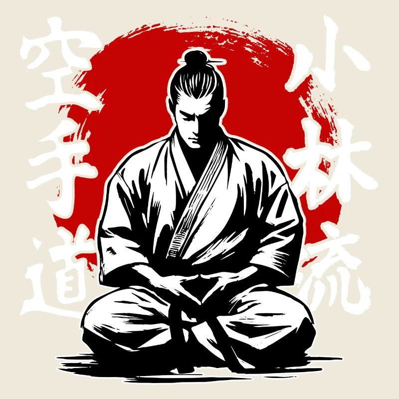 Style d’arts martiaux de karaté samouraï shorin ryu