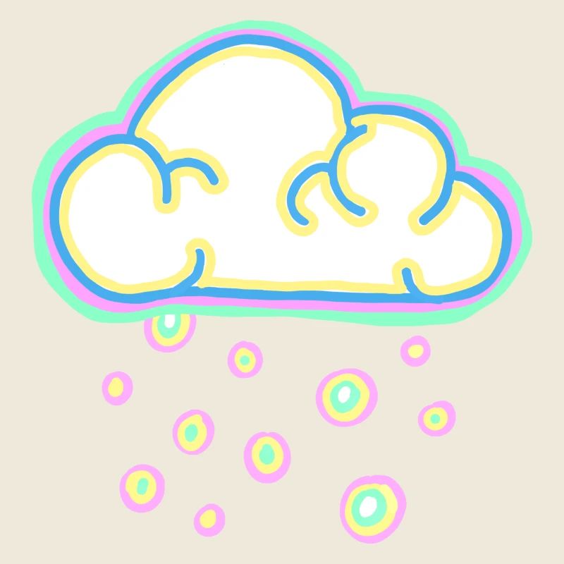 nuage pastel et neige