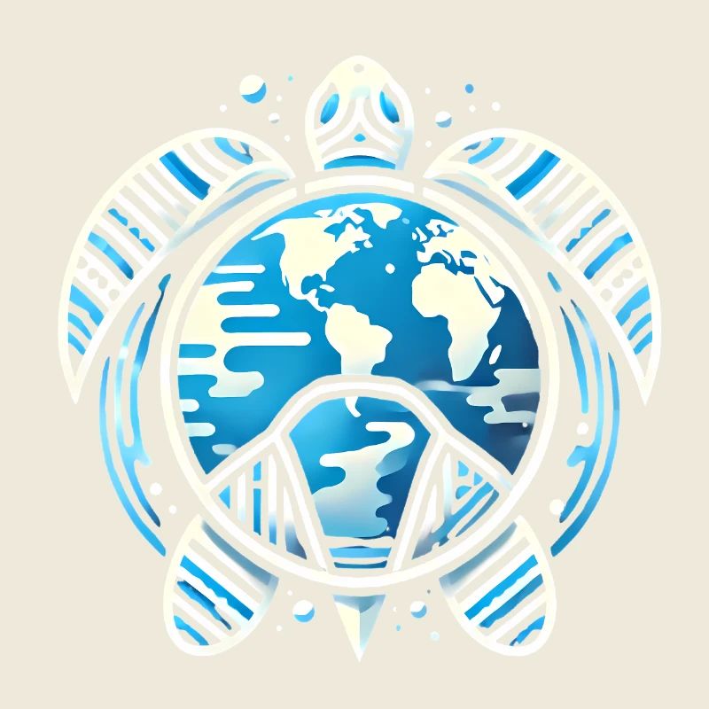 Earth Turtle PlanetInspiriertes Design