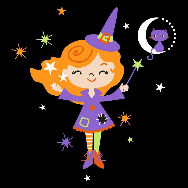 Moonlight Witch with Magic Wand