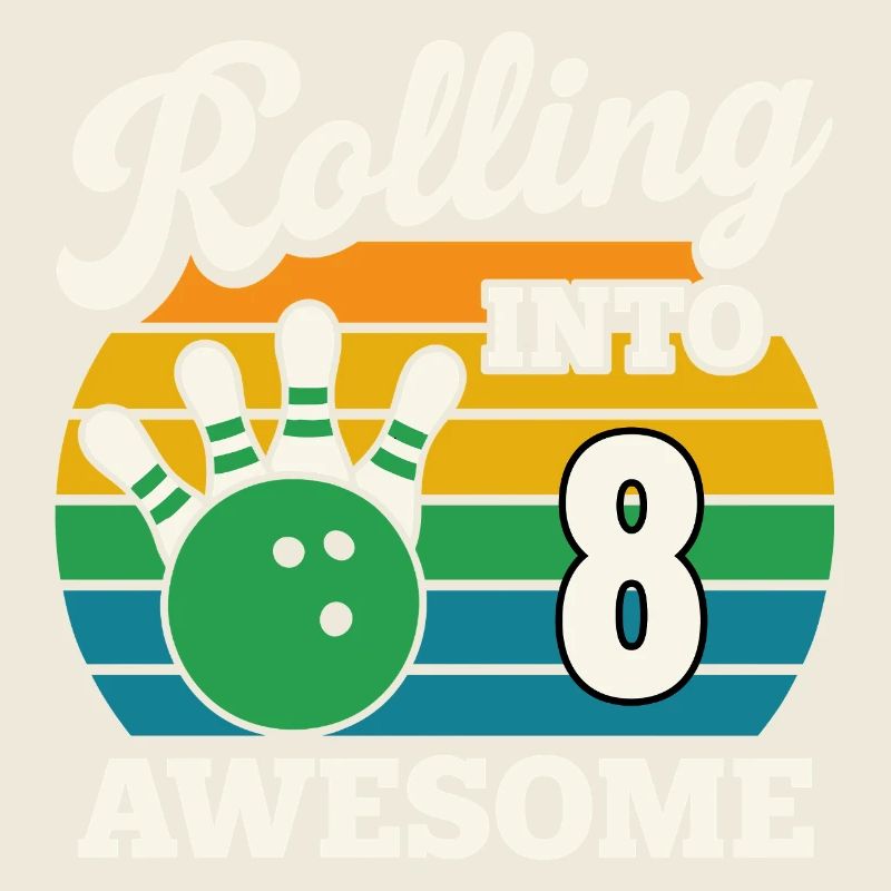 Bowling dans le design impressionnant du 8e anniversaire