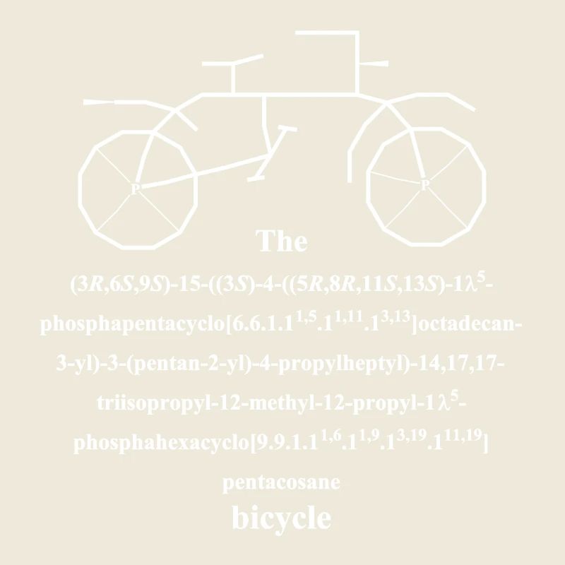 Bicycle Molecule - IUPAC Joke - Nerd Humor