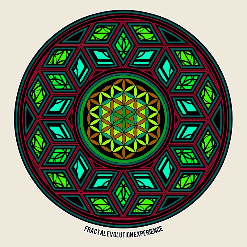 Fractal Evolution Kaleidoscope Mandala Pattern Yoga