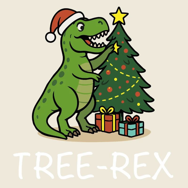 Tree-Rex – Dino Christmas Motif T-Rex