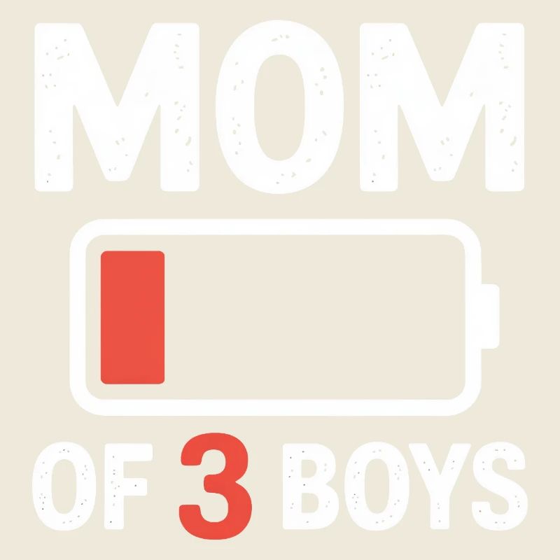 Mutter von 3 Jungen, Batterie leer