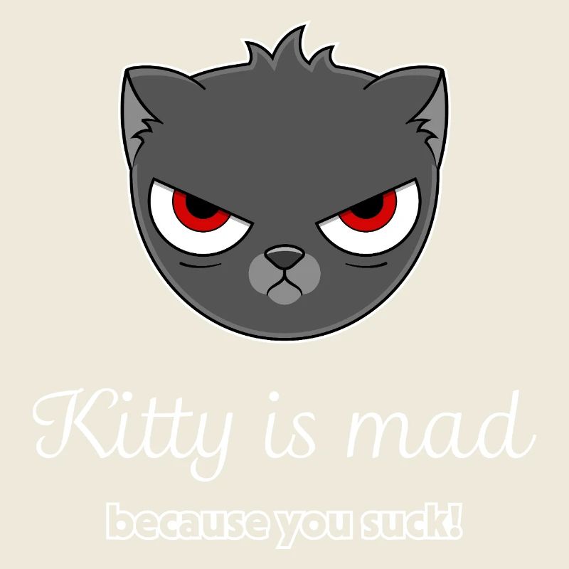 offended cat