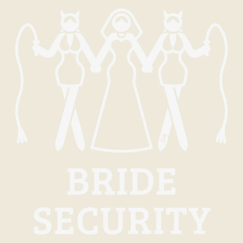 Bride Security (Bachelorette Party / Whip / White)