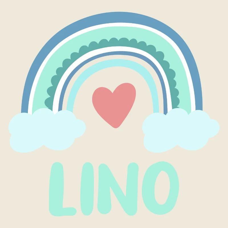 Lino Name Regenbogen Baby