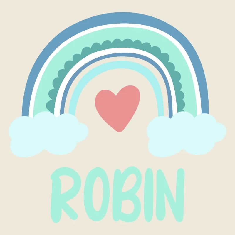Robin Name Regenbogen Baby