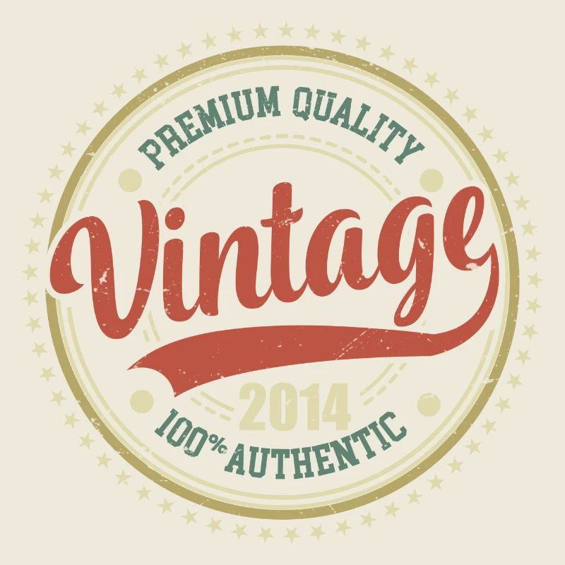 Vintage 2014 Anniversaire Retro 2014