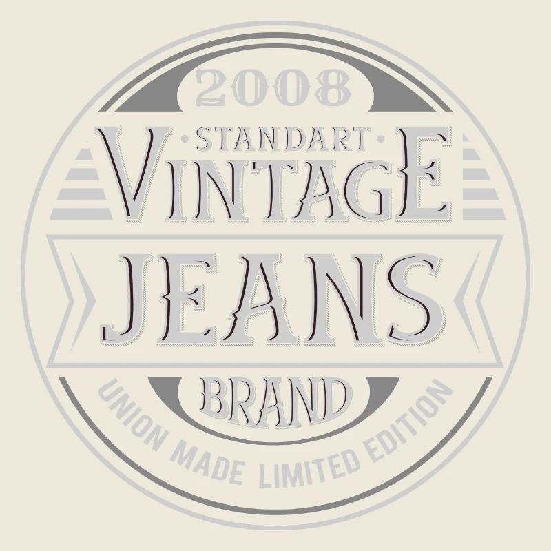 16-jähriges Jubiläum Vintage Made in 2008 Retro