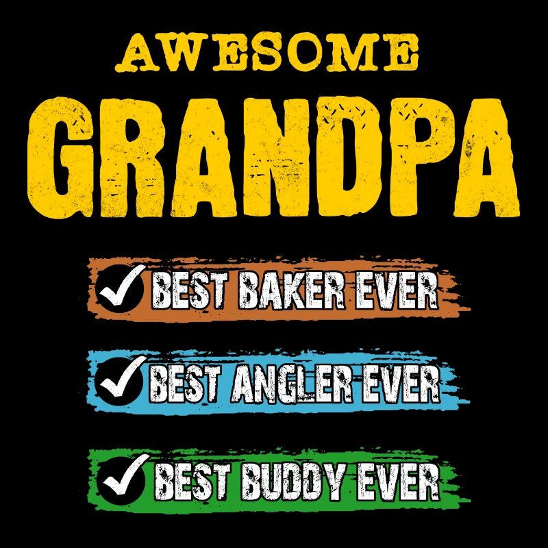 Opa bester Angler Bäcker Kumpel Buddy