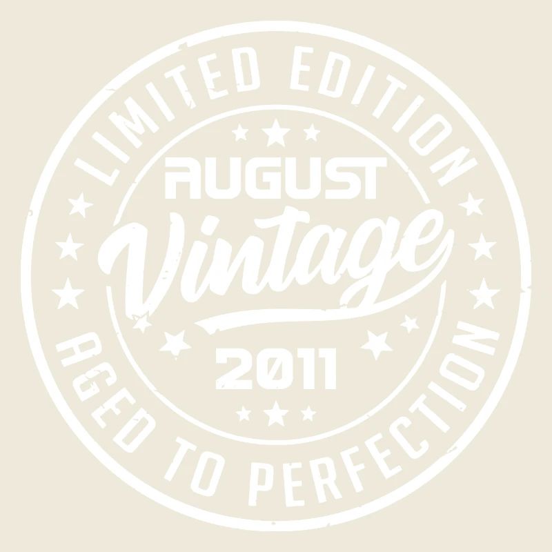 August 2011 Vintage Geburtstagsgeschenk 2011 August
