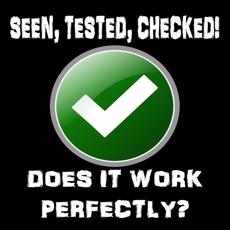 SEEN TESTED CHECKED WORK PERFECT!