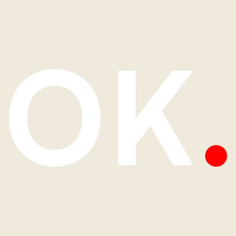 OK. Expression Minimaliste Tendance