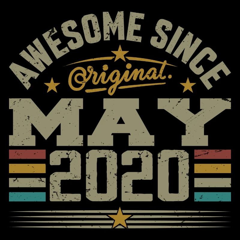 Vintage May 2020 May 2020 Born in May 2020 Original