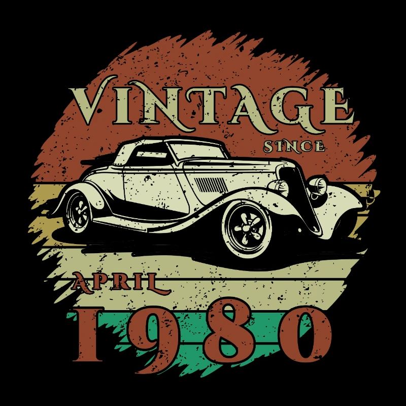 45. Geburtstag - Klassiker - Vintage since 04/1980