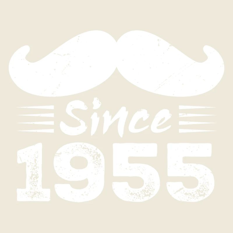 Geschenk zum 69. Geburtstag - Vintage 1955 Schnurrbart