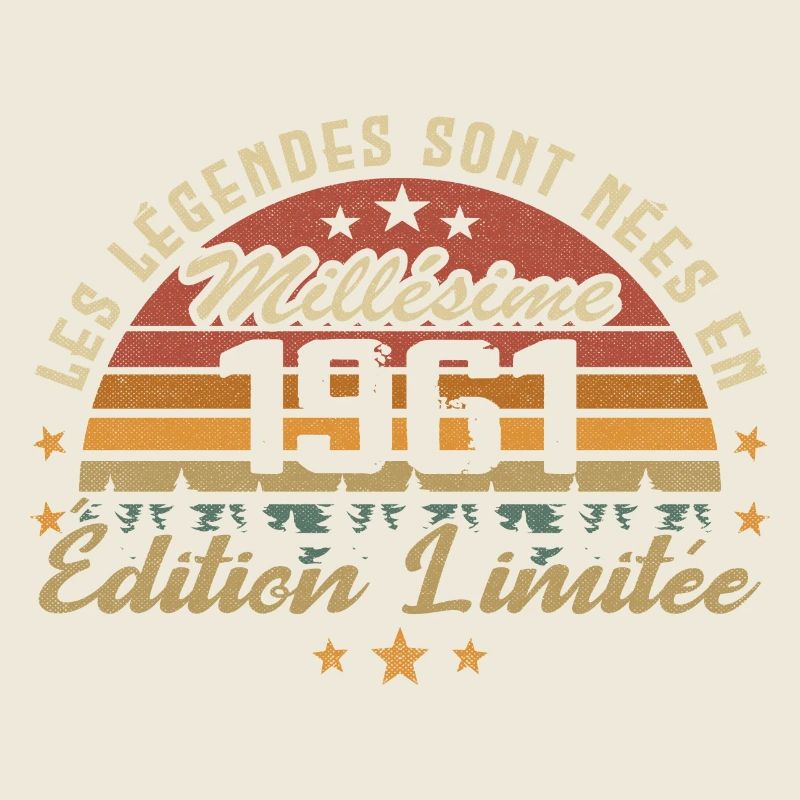 Millésime 1961 Cadeau 63e Anniversaire 63 ans