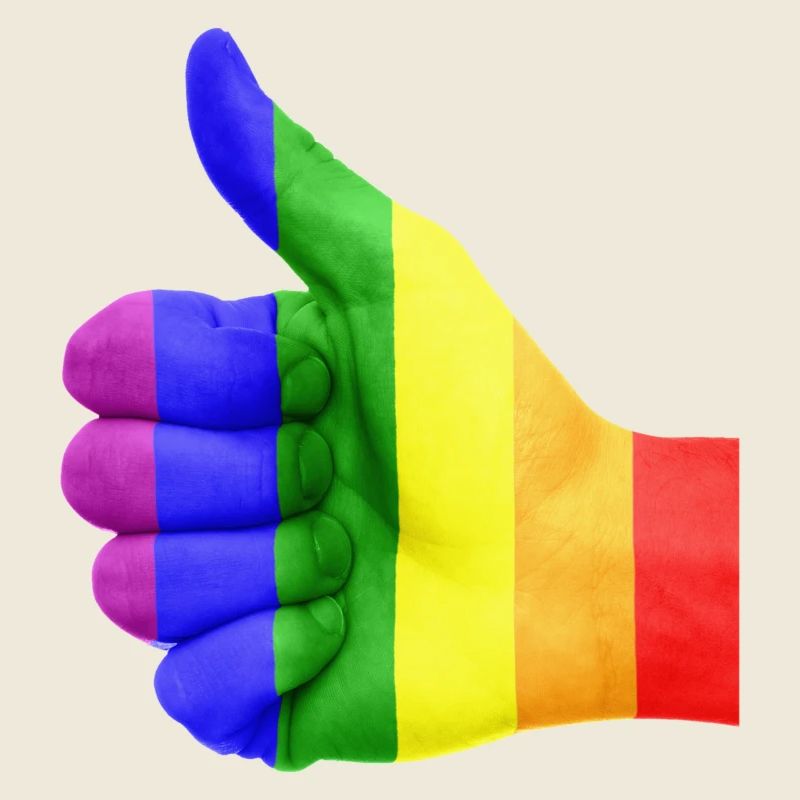 Rainbow LGBT Thumbs Up
