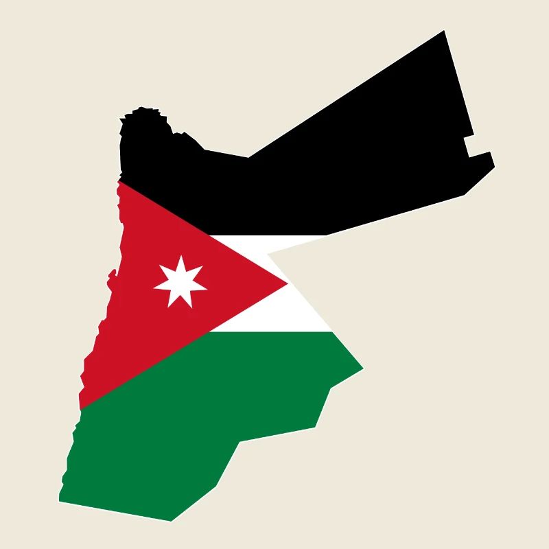 Jordan Flag Map