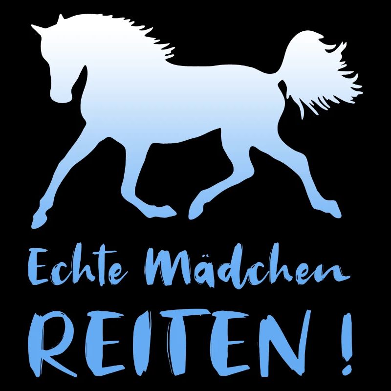 Echte Mädchen Reiten Pferde Reiterin Geschenk