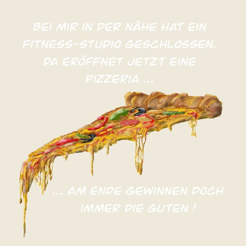 Fitness Studio oder Pizzeria - Pizza gewinnt immer