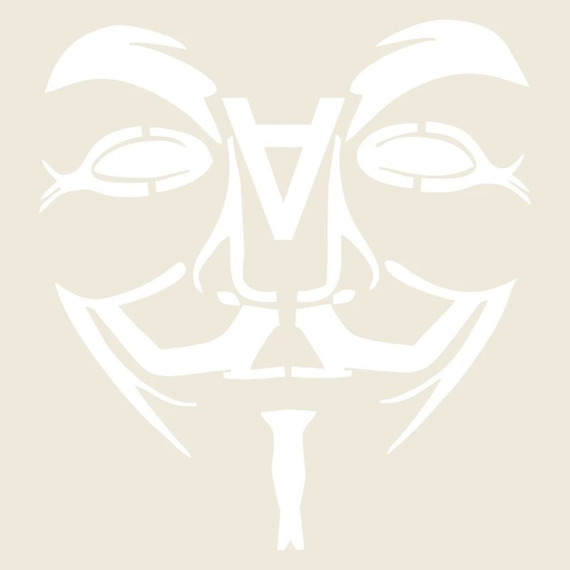 Visage de conception anonyme avec un