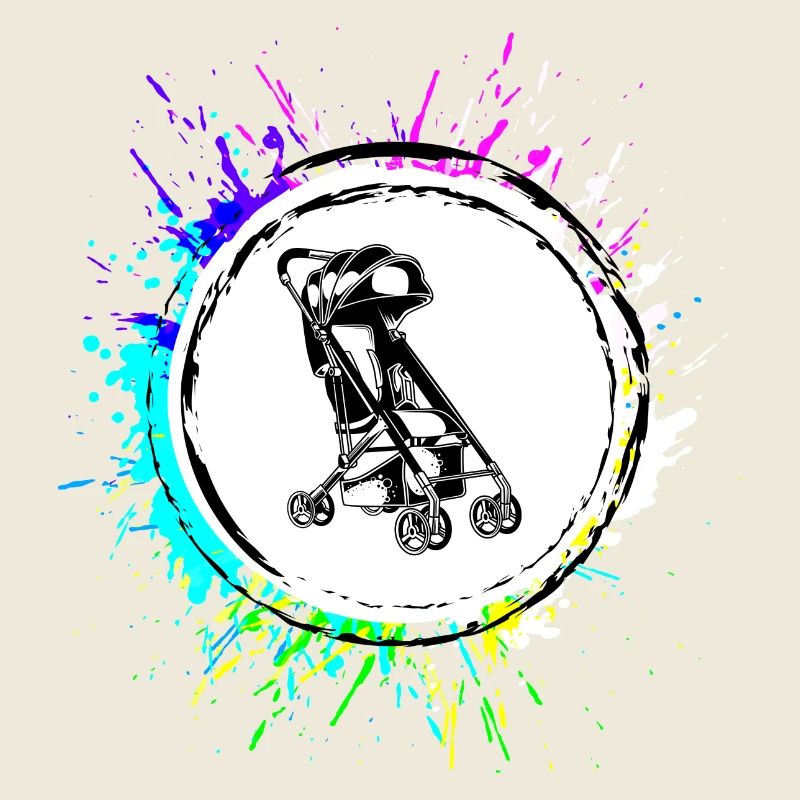 Stroller baby colorful