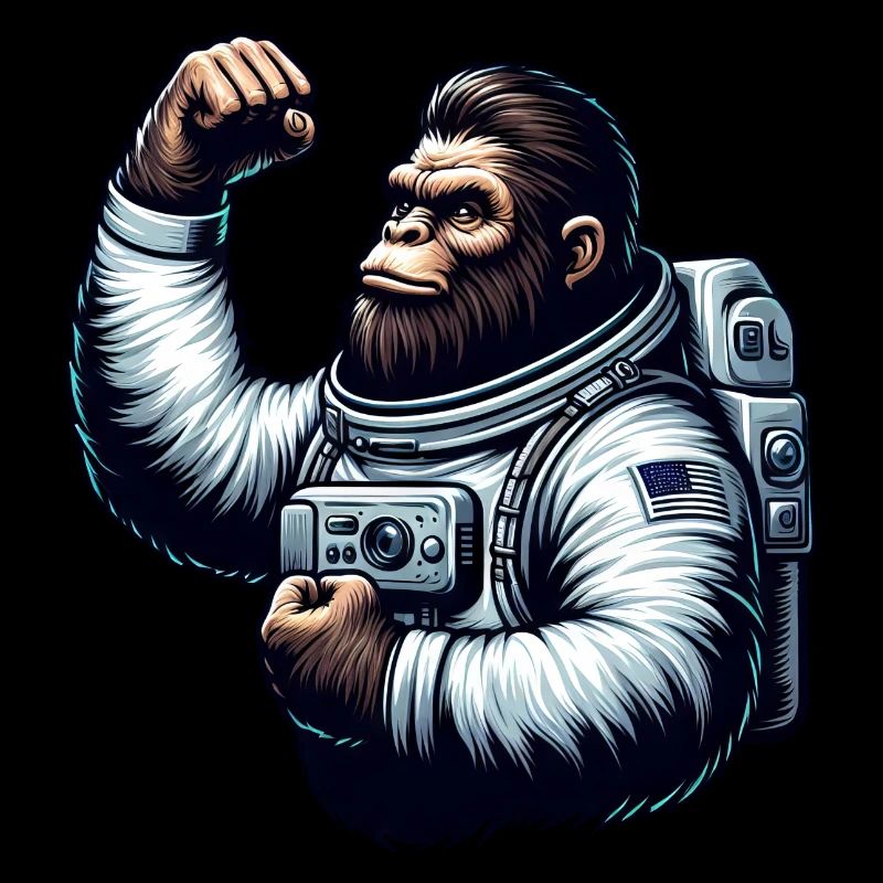 Astronaut Monkey Chimpanzee Gorilla