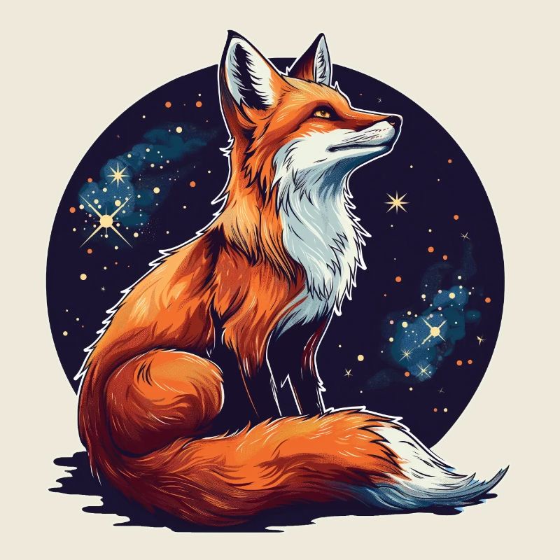 Fuchs mit Sternen