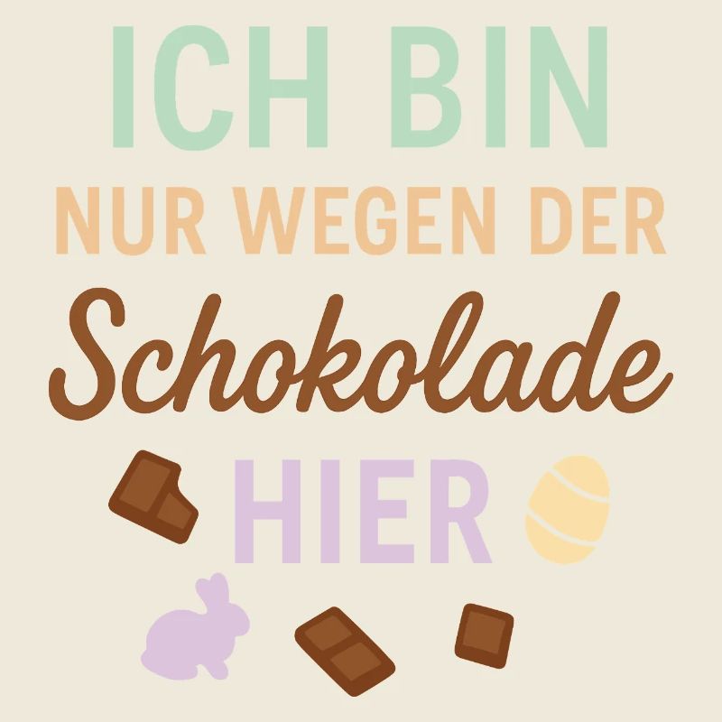 Ich bin nur wegen der Schokolade hier